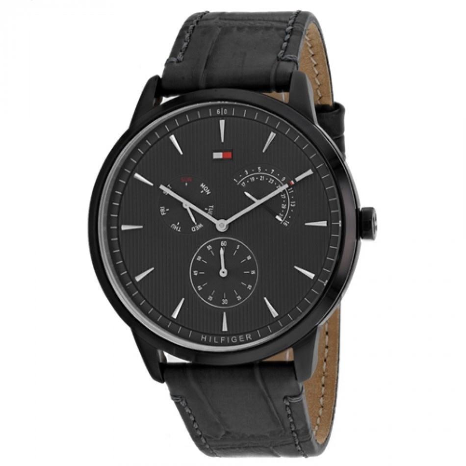 Tommy Hilfiger Men's 1710388 Gents Grey Leather Watch