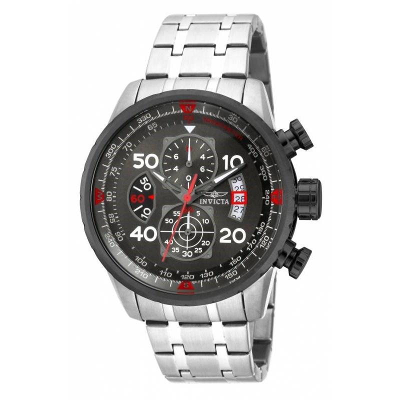 Invicta Men&#39;s 17204 Aviator Chronograph  Stainless Steel Watch