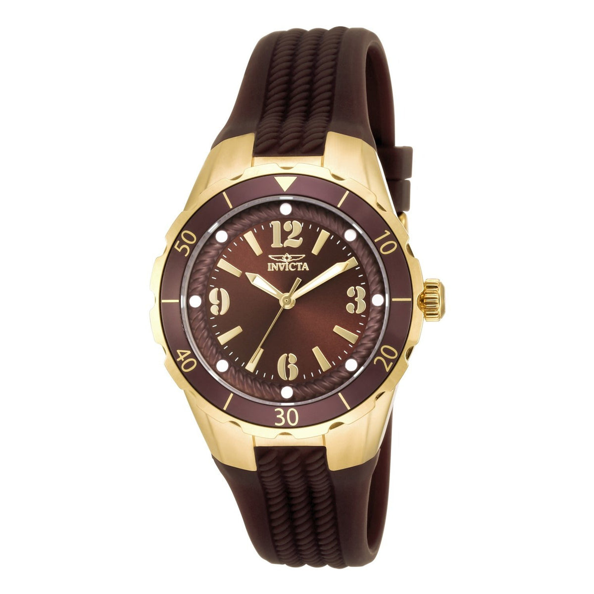 Invicta Women's 17485 Angel Black Polyurethane Watch