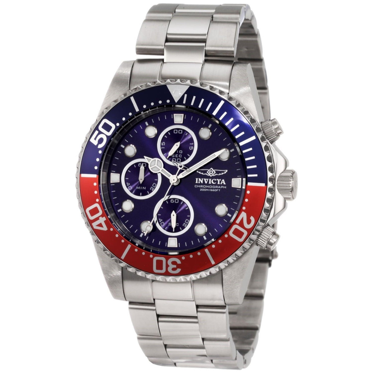 Invicta Men&#39;s 1771 Pro Diver Chronograph Stainless Steel Watch