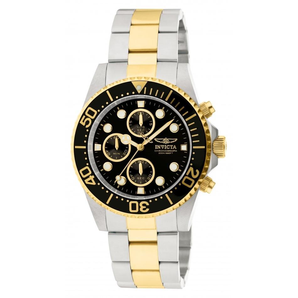 Invicta Men&#39;s 1772 Pro Diver Gold-Tone and Silver Stainless Steel Watch