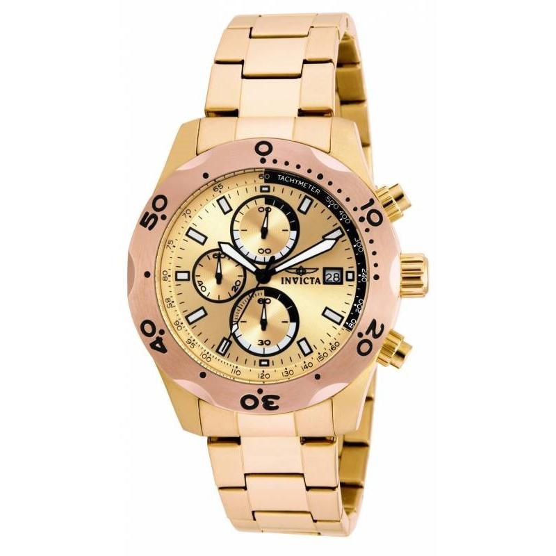 Invicta Men's 17753 Specialty Chronograph Gold-tone Stainless Steel Watch