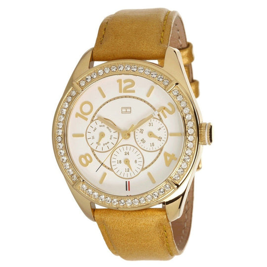 Tommy Hilfiger Women's 1781250 Gracie Multi-Function Tan Leather Watch