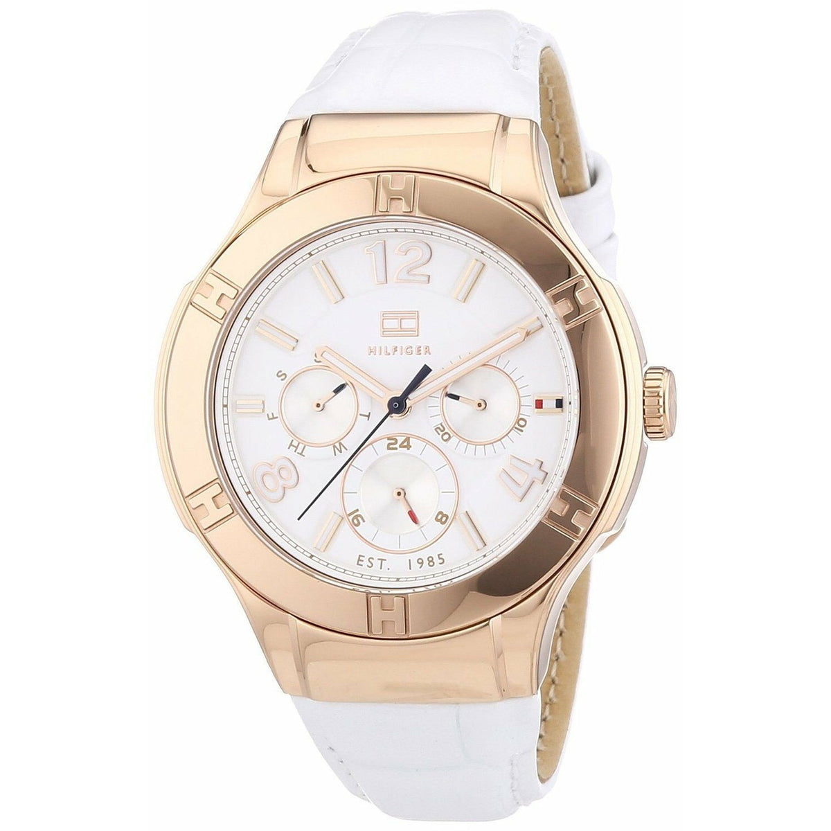 Tommy Hilfiger Women's 1781362 Ainsley  White Leather Watch