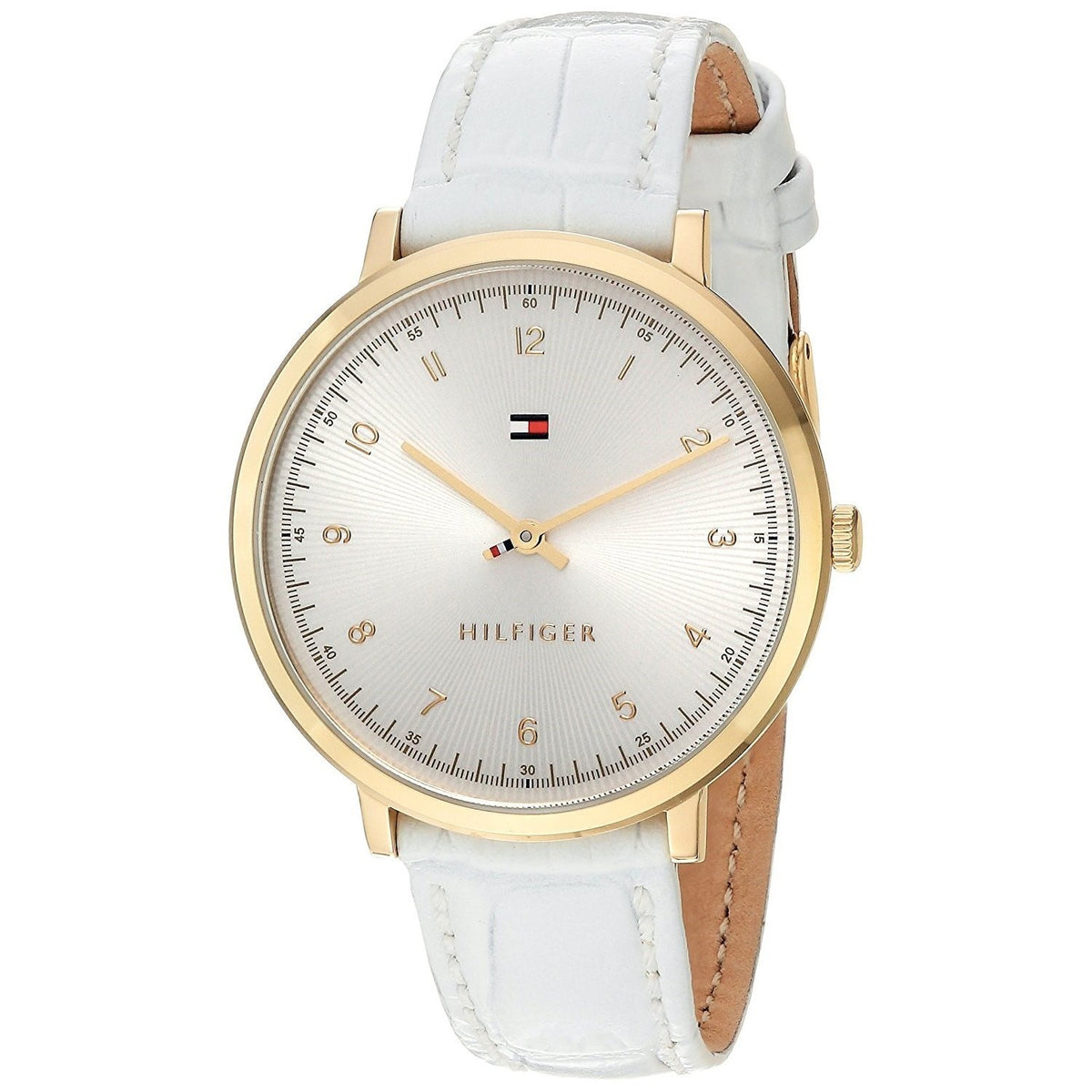 Tommy Hilfiger Women&#39;s 1781763 Slim White Leather Watch