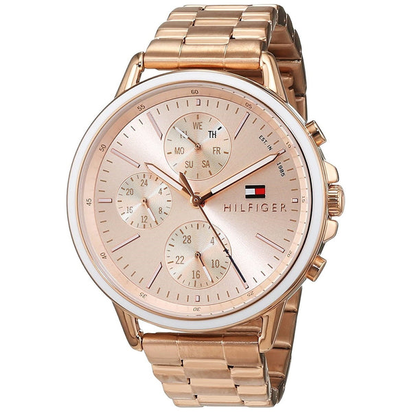 Tommy Hilfiger Women's 1781788 Sport Rose Gold-Tone Stainless Steel Wa ...