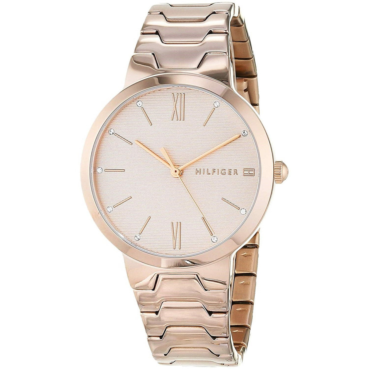 Tommy Hilfiger Women&#39;s 1781959 Avery Rose Gold-Tone Stainless Steel Watch