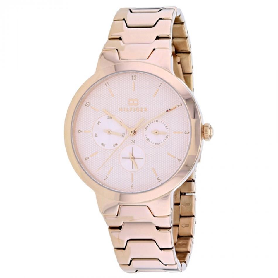 Tommy Hilfiger Women's 1782076 Alessa Rose Gold-Tone Stainless Steel Watch