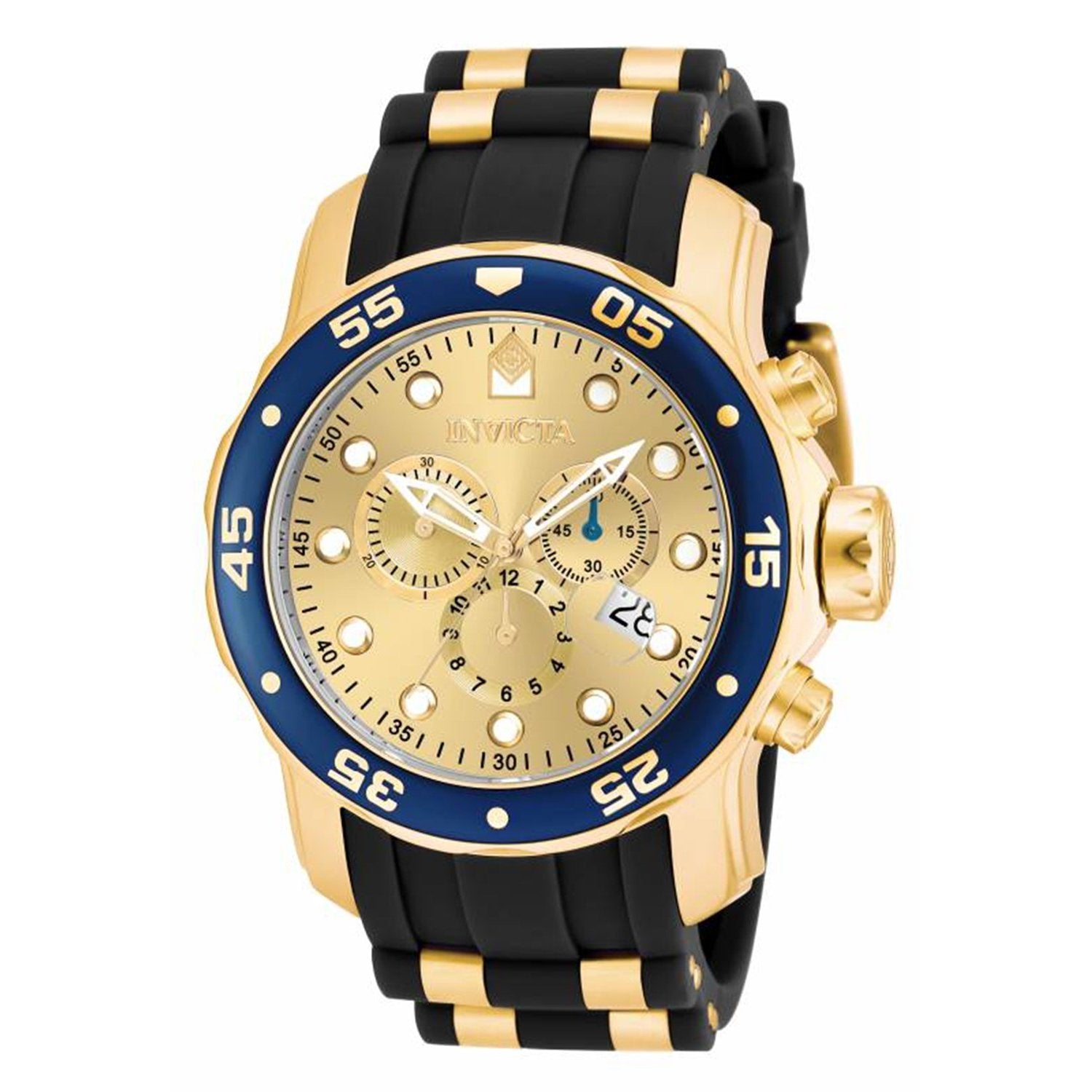 Invicta Men's Pro Diver Scuba Black and Gold-Tone -