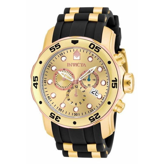 Invicta Men's 17884 Pro Diver Scuba Multi-Function  Black and Gold-Tone Polyurethane Watch
