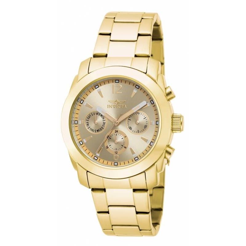 Invicta Women&#39;s 17901 Angel Multi-Function Gold-tone Stainless Steel Watch