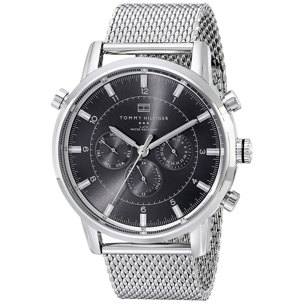 Tommy Hilfiger Men&#39;s 1790877 GMT Multi-Function Stainless Steel Watch