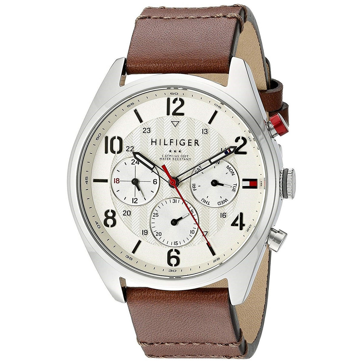 Tommy Hilfiger Men's 1791208 Corbin Chronograph Brown Leather Watch