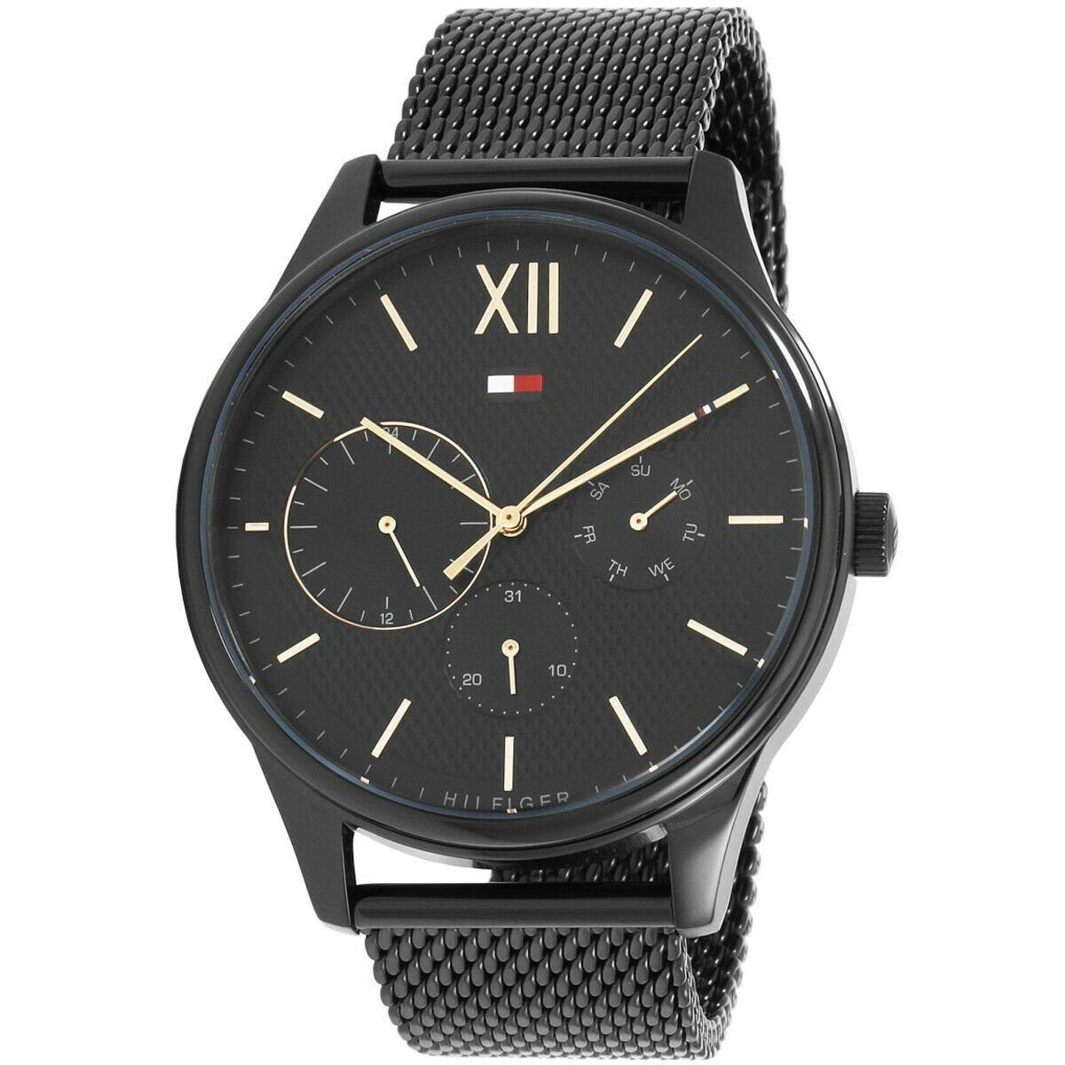 Tommy Hilfiger Men's 1791420 Damon Black Stainless Steel Watch
