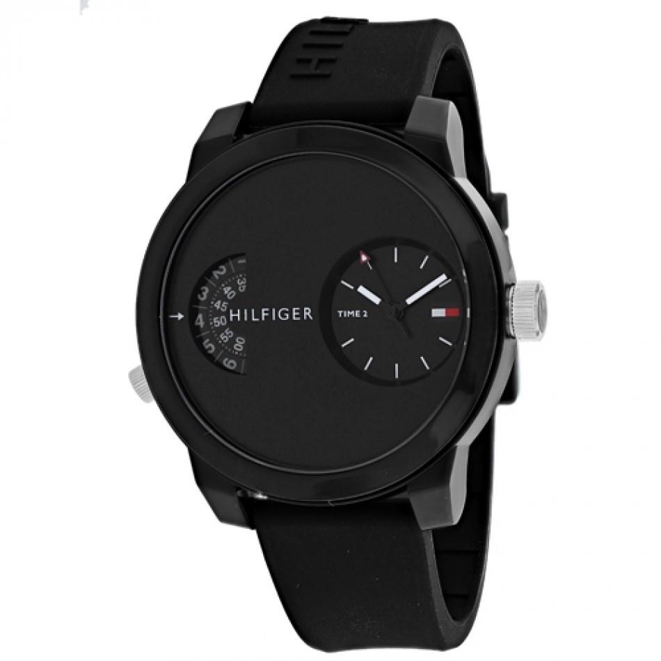 Tommy Hilfiger Men&#39;s 1791555 Sport Black Silicone Watch