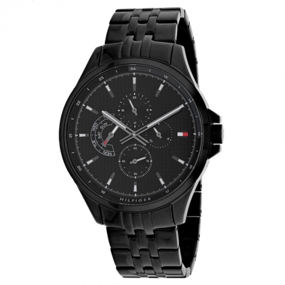 Tommy Hilfiger Men's 1791611 Shawn Black Stainless Steel Watch