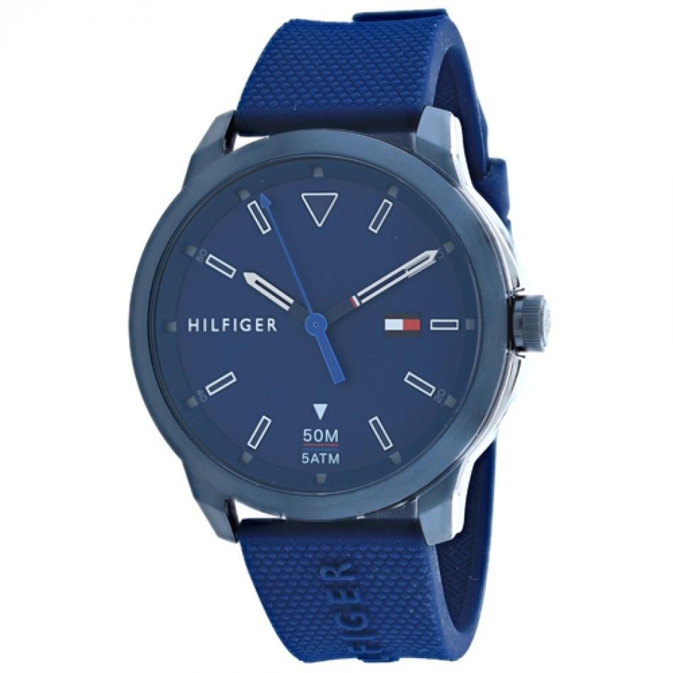 Tommy Hilfiger Men&#39;s 1791621 Sneaker Blue Silicone Watch