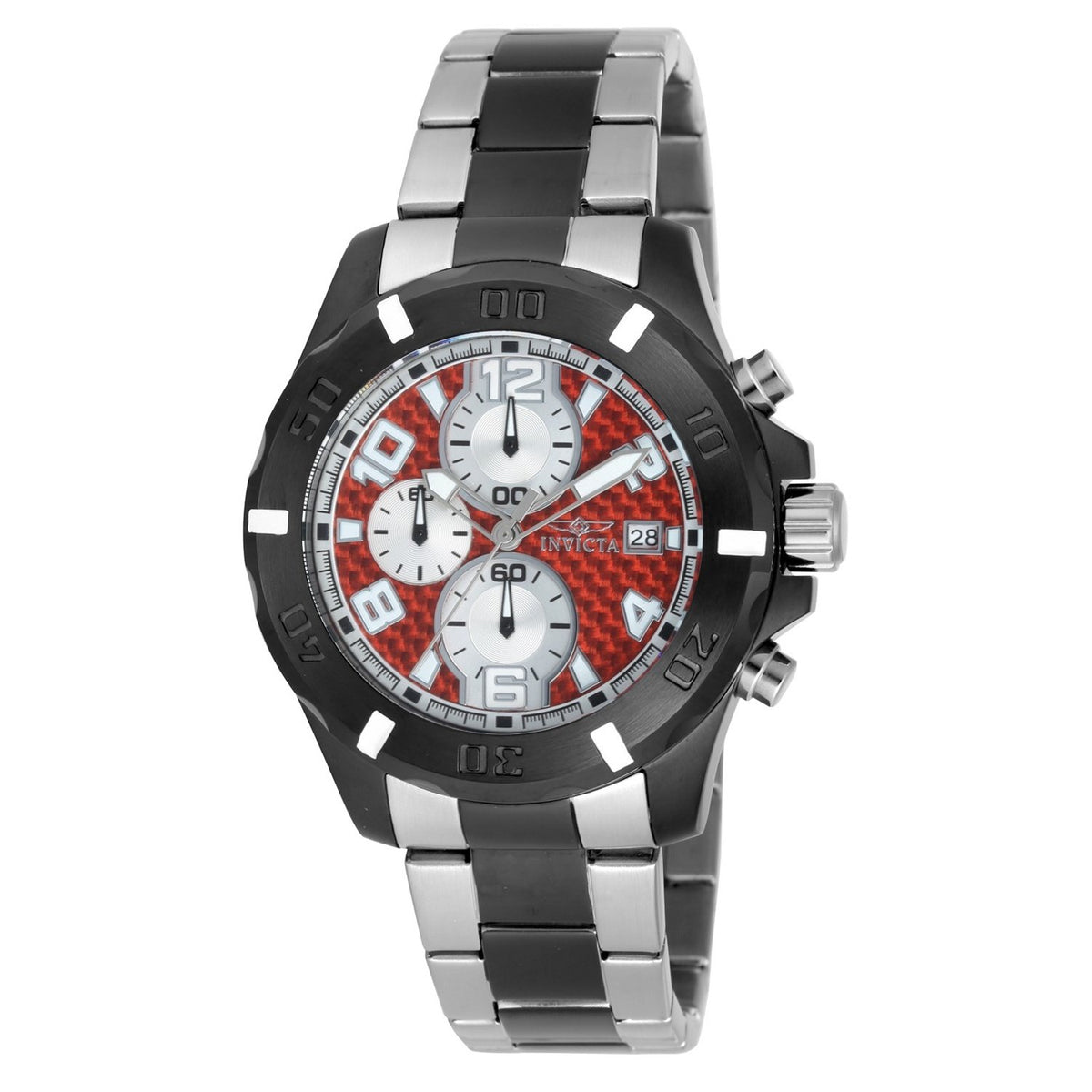 Invicta Men's 18053 Specialty Black and Silver Stainless Steel Watch