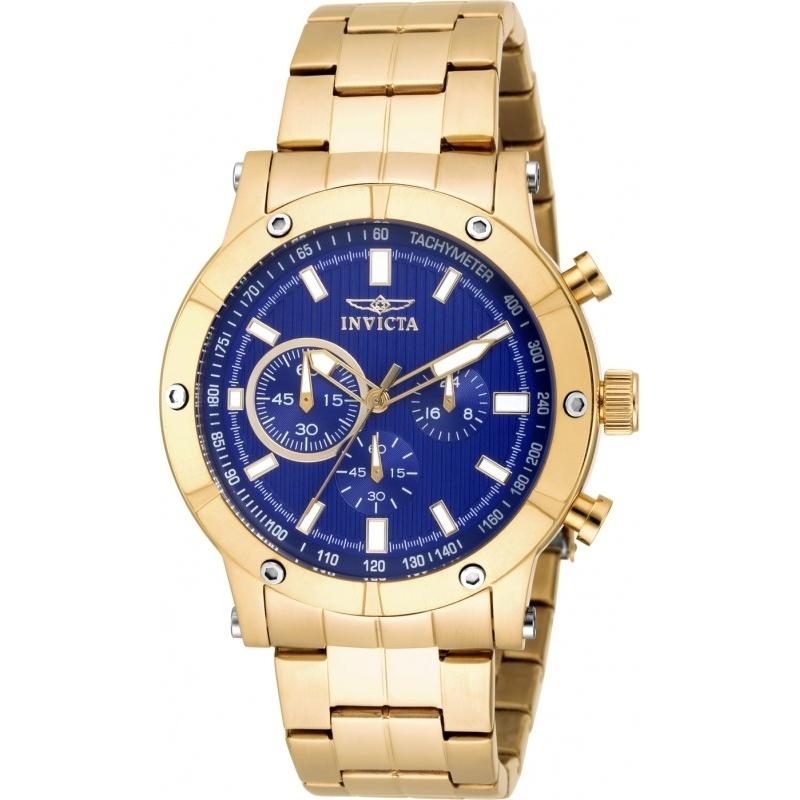Invicta Men&#39;s 18162 Specialty Chronograph Gold-Tone Stainless Steel Watch