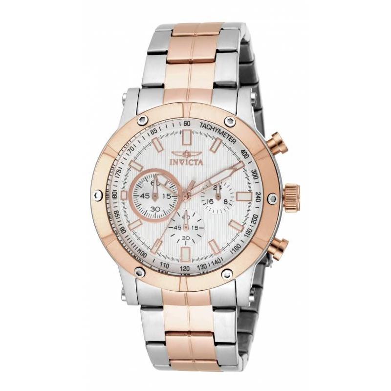 Invicta Men&#39;s 18165 Specialty Multi-Function Rose-Tone and Silver Stainless Steel Watch