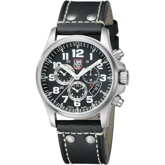 Luminox Men's 1848 Field Chronograph Chronograph Black Leather Watch