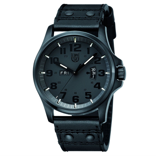 Luminox Men's 1879.BO Field Day Date Black Leather Watch