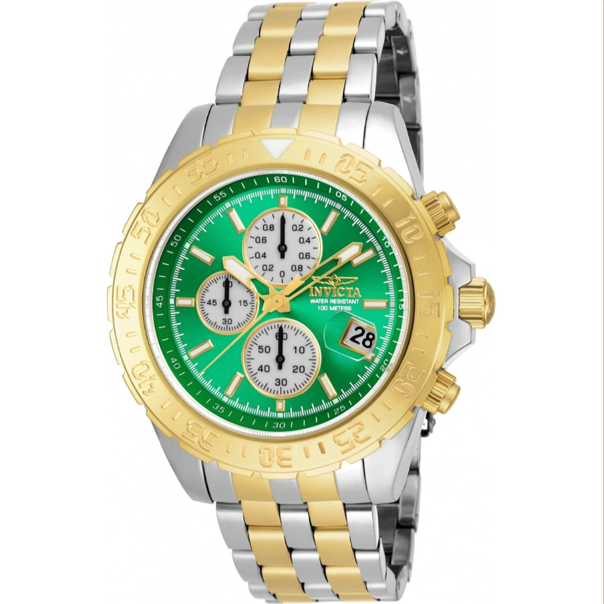 Invicta Men's 18853 Aviator Gold-Tone and Silver Stainless Steel Watch