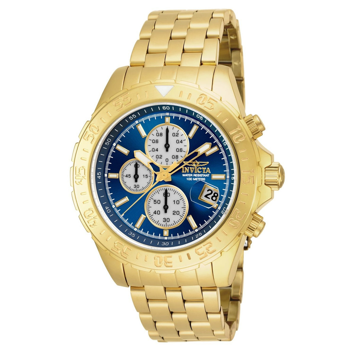 Invicta Men's 18855 Aviator Multi-Function  Gold-Tone Stainless Steel Watch