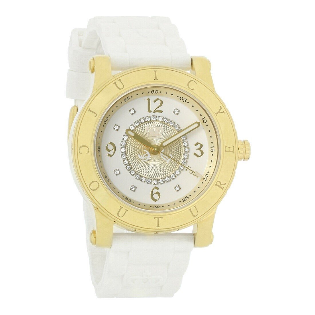 Juicy Couture Women's 1900773 HRH Series White Rubber Watch