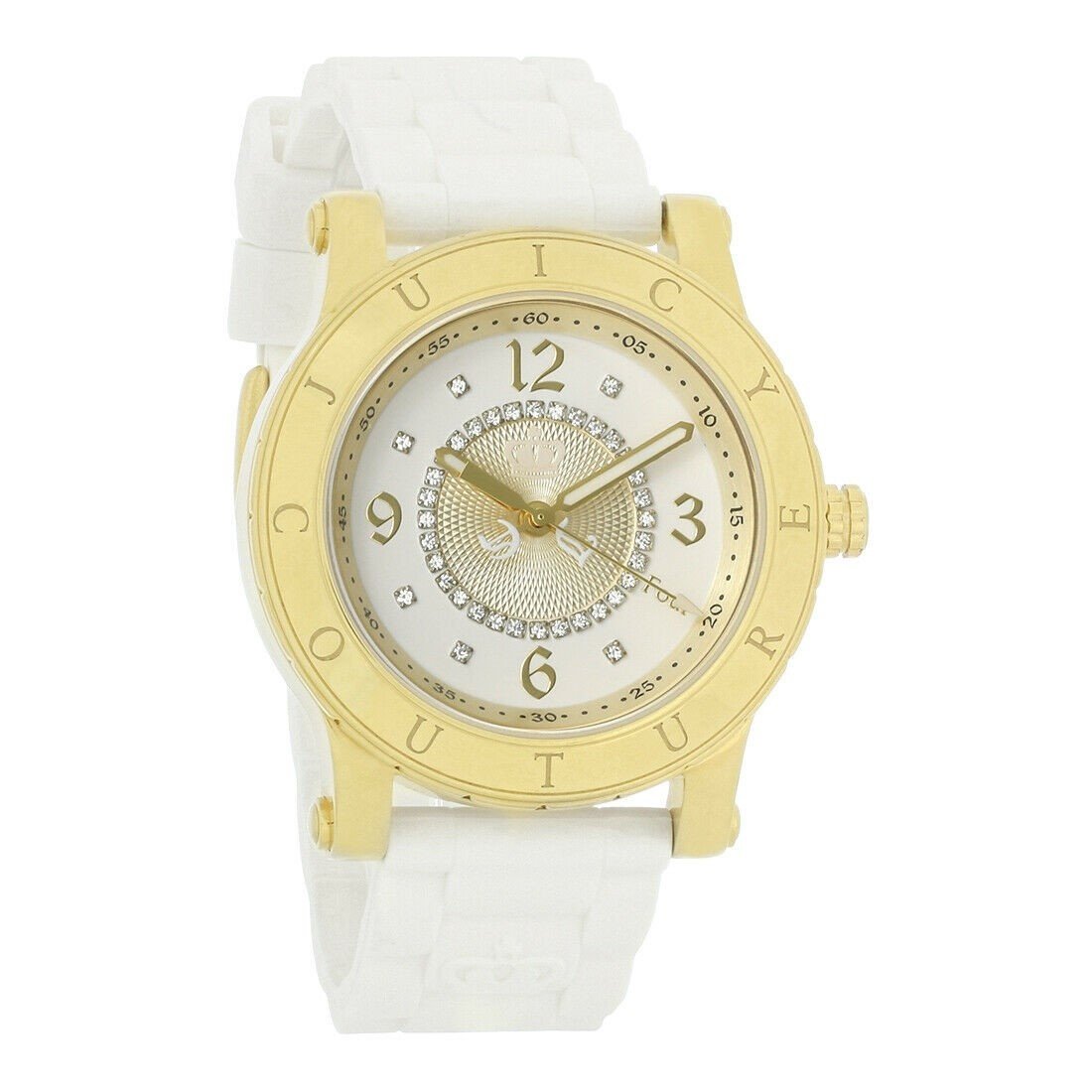 Juicy Couture Women&#39;s 1900773 HRH Series White Rubber Watch