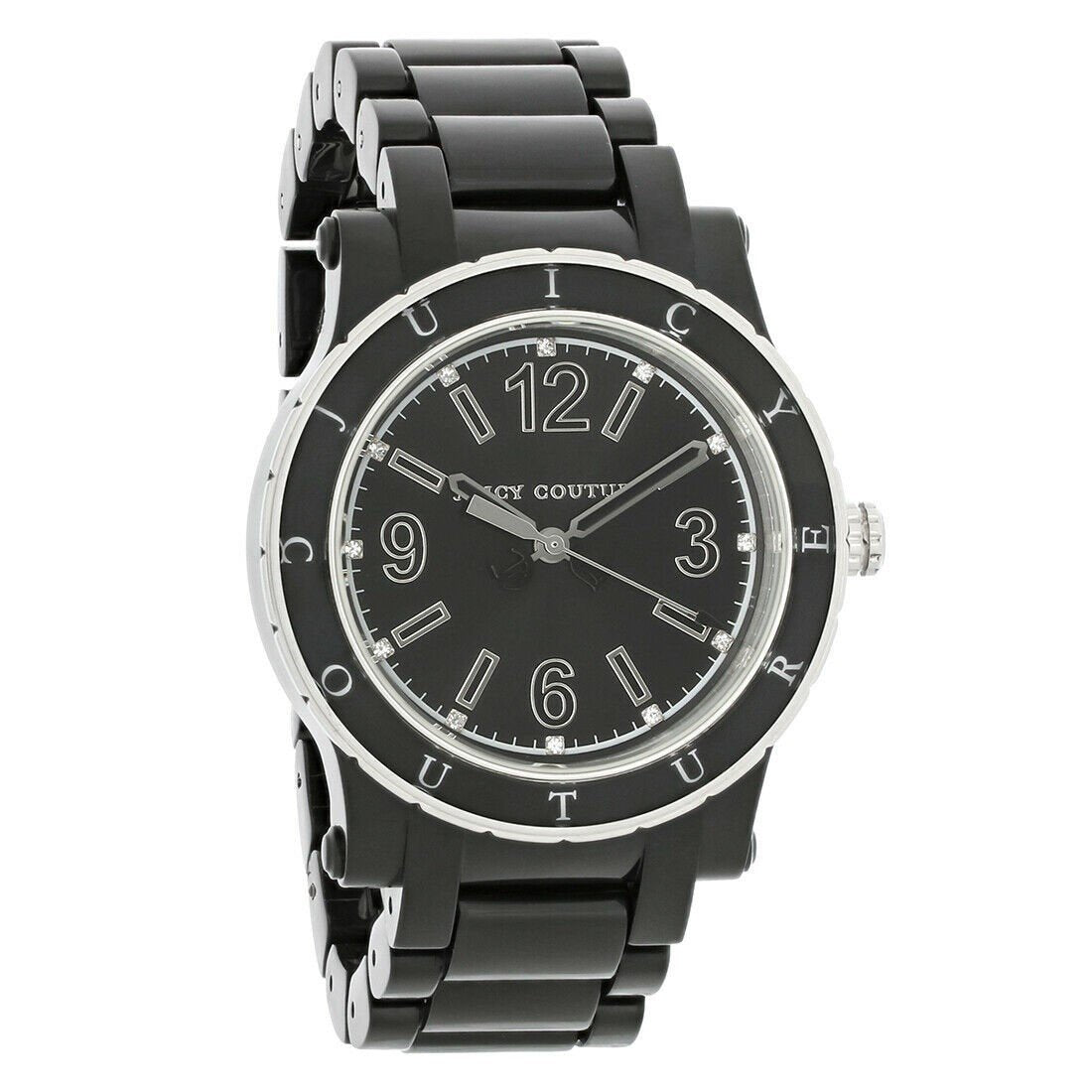 Juicy Couture Women's 1900802 Rich Girl Black Rubber Watch