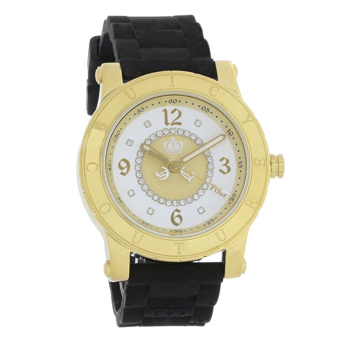 Juicy Couture Women's 1900833 HRH Series Black Rubber Watch