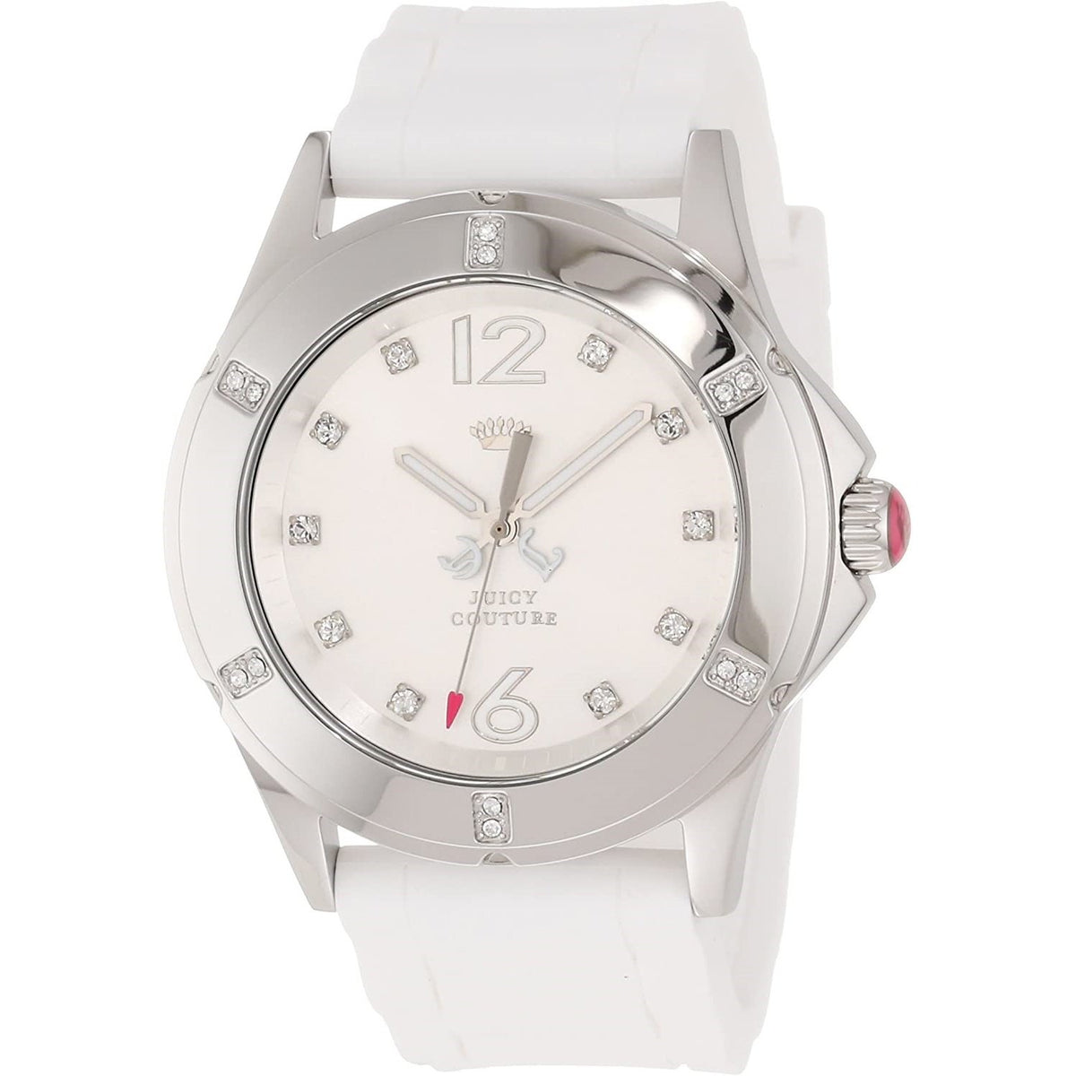 Juicy Couture Women&#39;s 1900995 Rich Girl White Silicone Watch