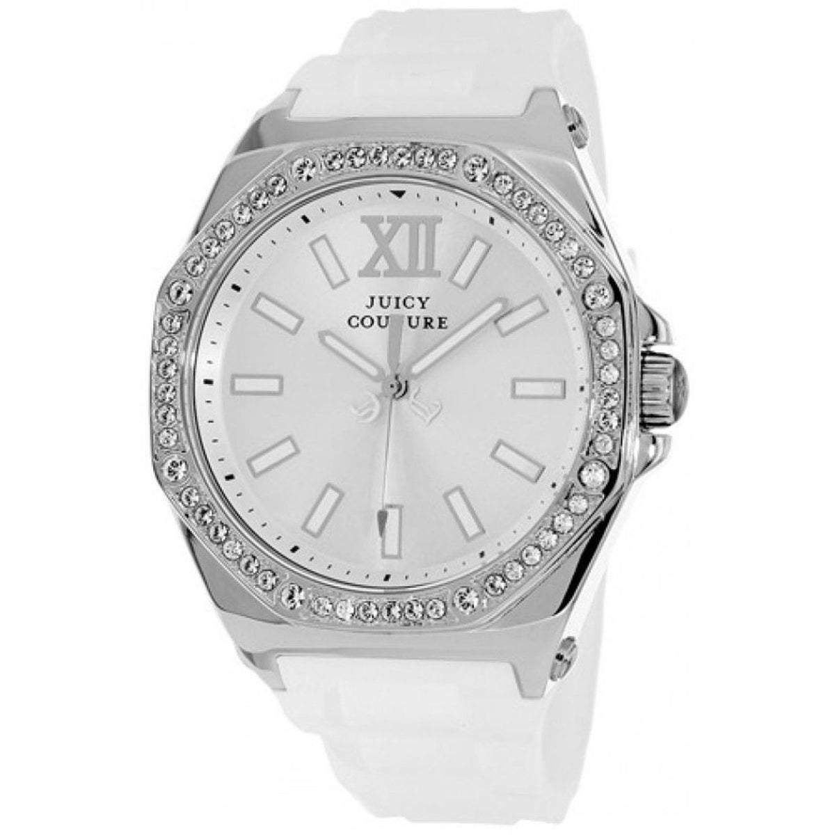 Juicy Couture Women&#39;s 1901031 Rich Girl White Silicone Watch