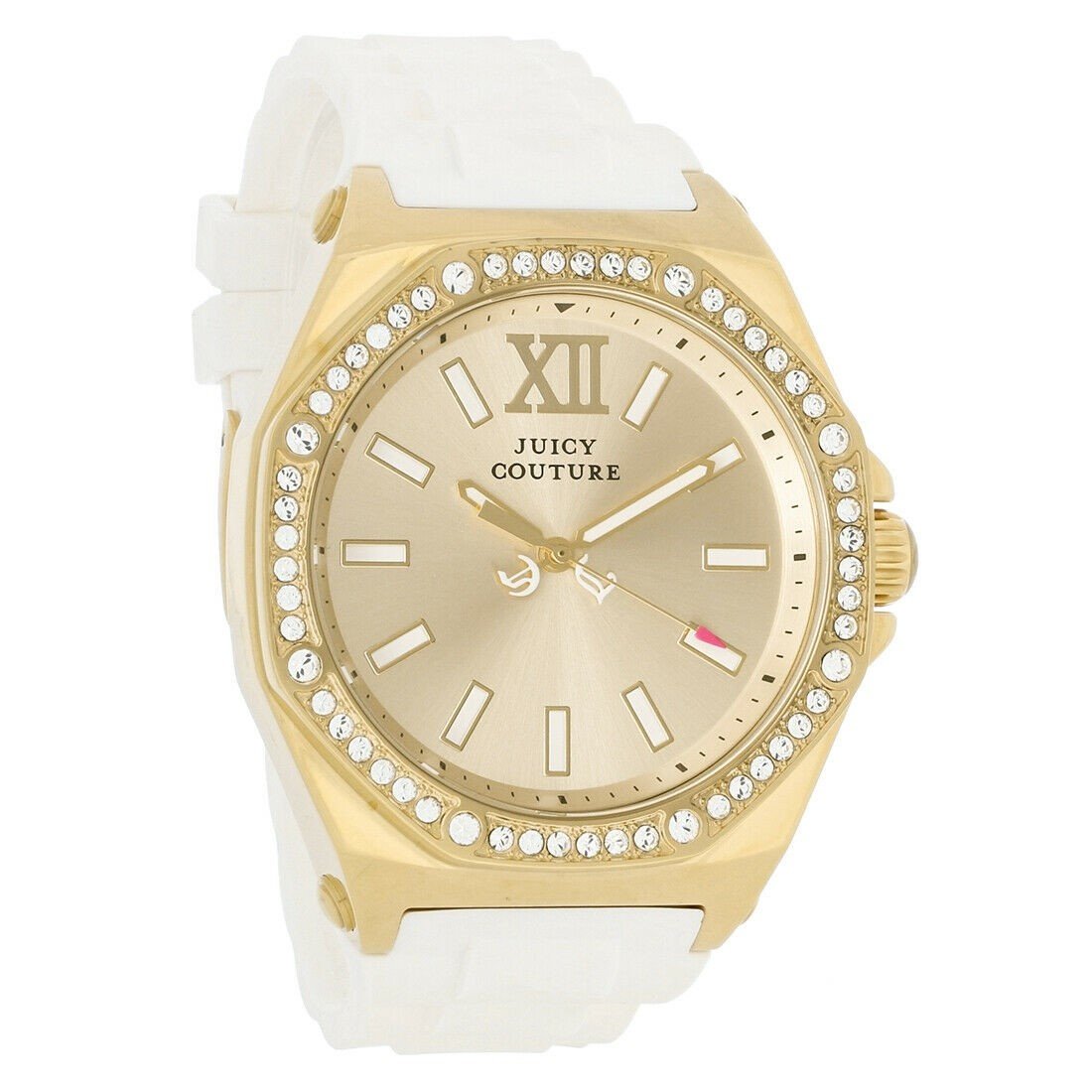 Juicy Couture Women&#39;s 1901032 Chelsea White Rubber Watch