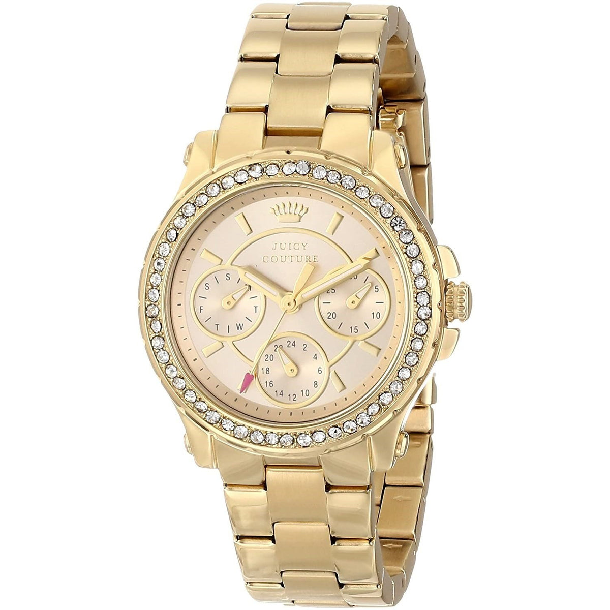 Juicy Couture Women's 1901105 Pedigree Chronograph Gold-Tone Stainless Steel Watch