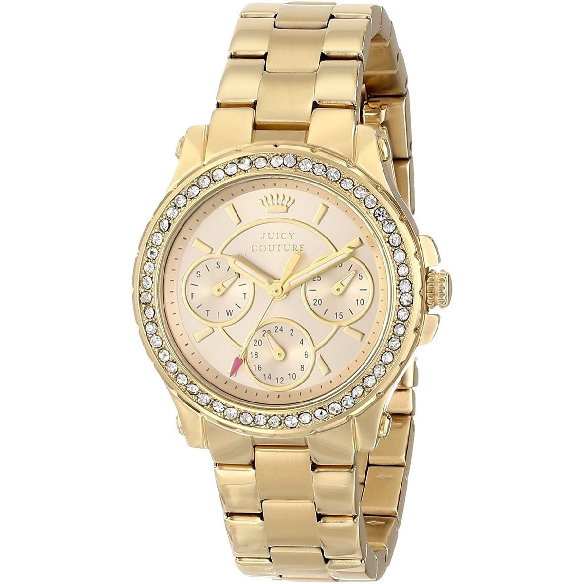 Juicy Couture Women&#39;s 1901105 Pedigree Chronograph Gold-Tone Stainless Steel Watch