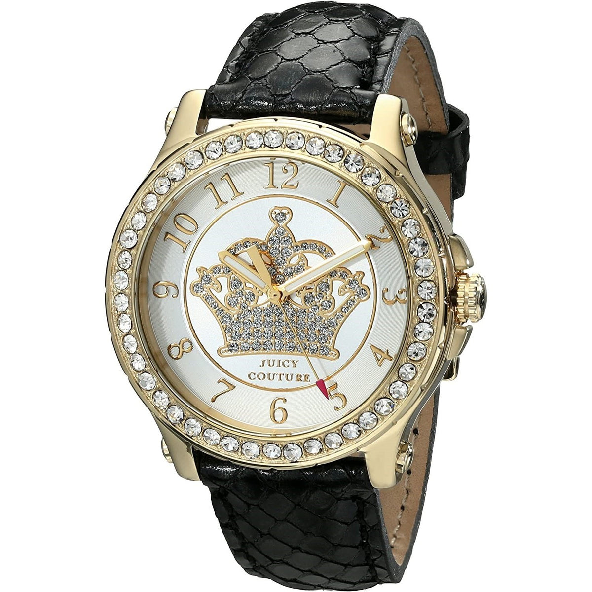 Juicy Couture Women's 1901203 Pedigree Black Leather Watch