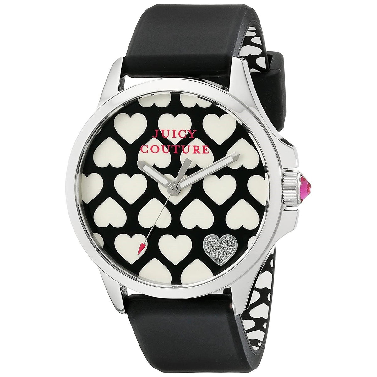 Juicy Couture Women's 1901220 Jetsetter Black Rubber Watch