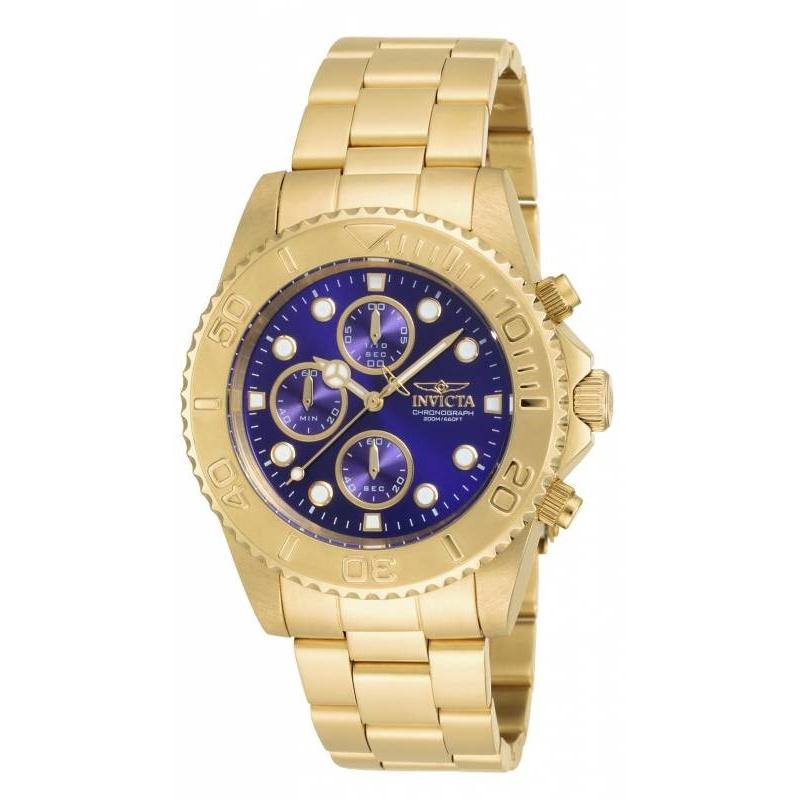 Invicta Men&#39;s 19157 Pro Diver Multi-Function Gold-Tone Stainless Steel Watch