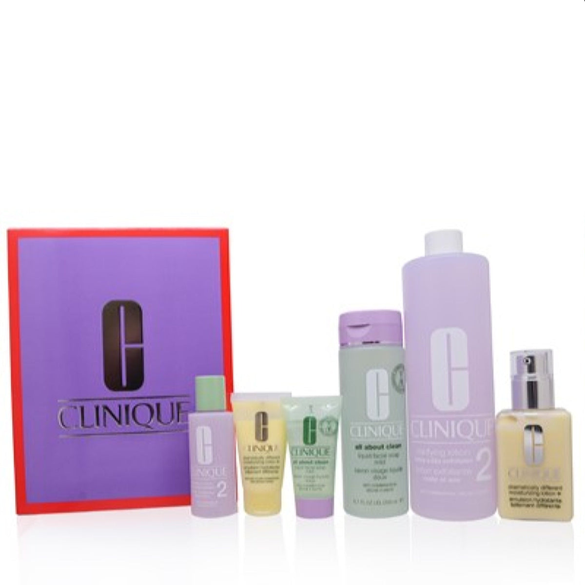 Clinique Great Skin Everywhere: (Types: 1, 2) 7 Pc. Skin Care Set KRX5Y