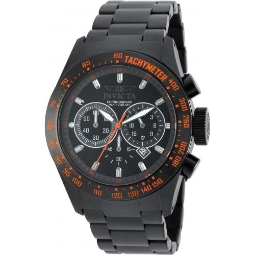 Invicta Men&#39;s 19295 Speedway Chronograph Black Stainless Steel Watch