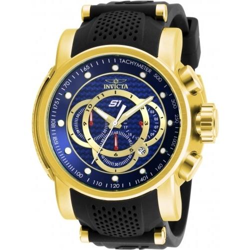 Invicta Men's 19328 S1 Rally Scuba Chronograph Black Polyurethane and Stainless Steel Watch