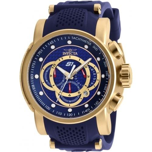 Invicta Men&#39;s 19330 S1 Rally Multi-Function Blue Polyurethane and Stainless Steel Watch