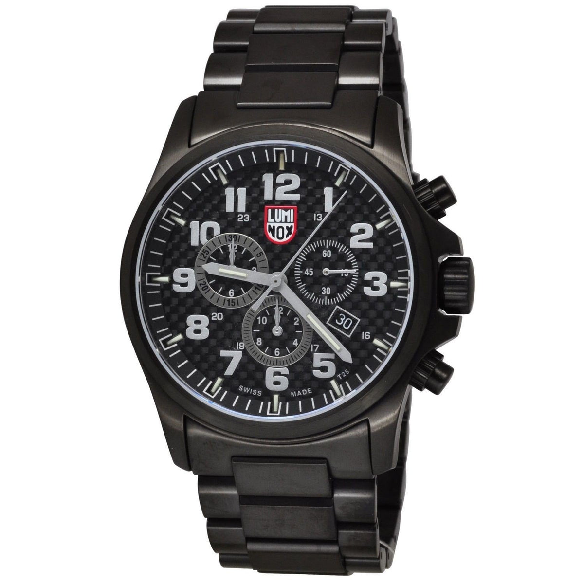 Luminox Men&#39;s 1942.BO Land Atacama Field Chronograph Black Stainless Steel Watch