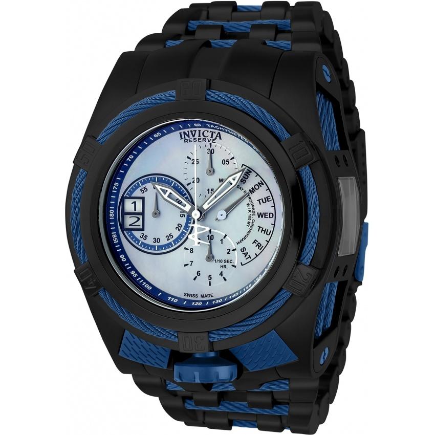 Invicta Men's 19421 Bolt Black and Silver Stainless Steel Watch