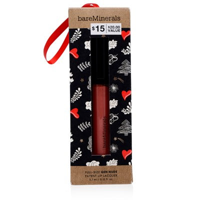 Bareminerals Gen Nude Patent Lip Lacquer (Dahling) Holiday Ornament 0.12 Oz   