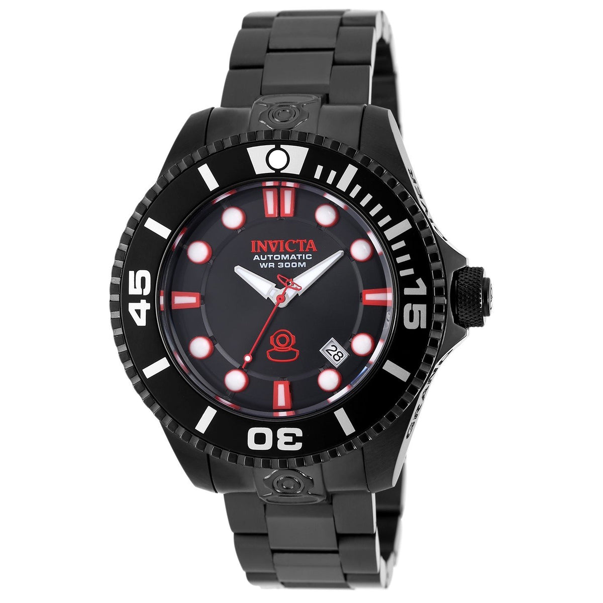 Invicta Men&#39;s 19809 Pro Diver Automatic Black Stainless Steel Watch