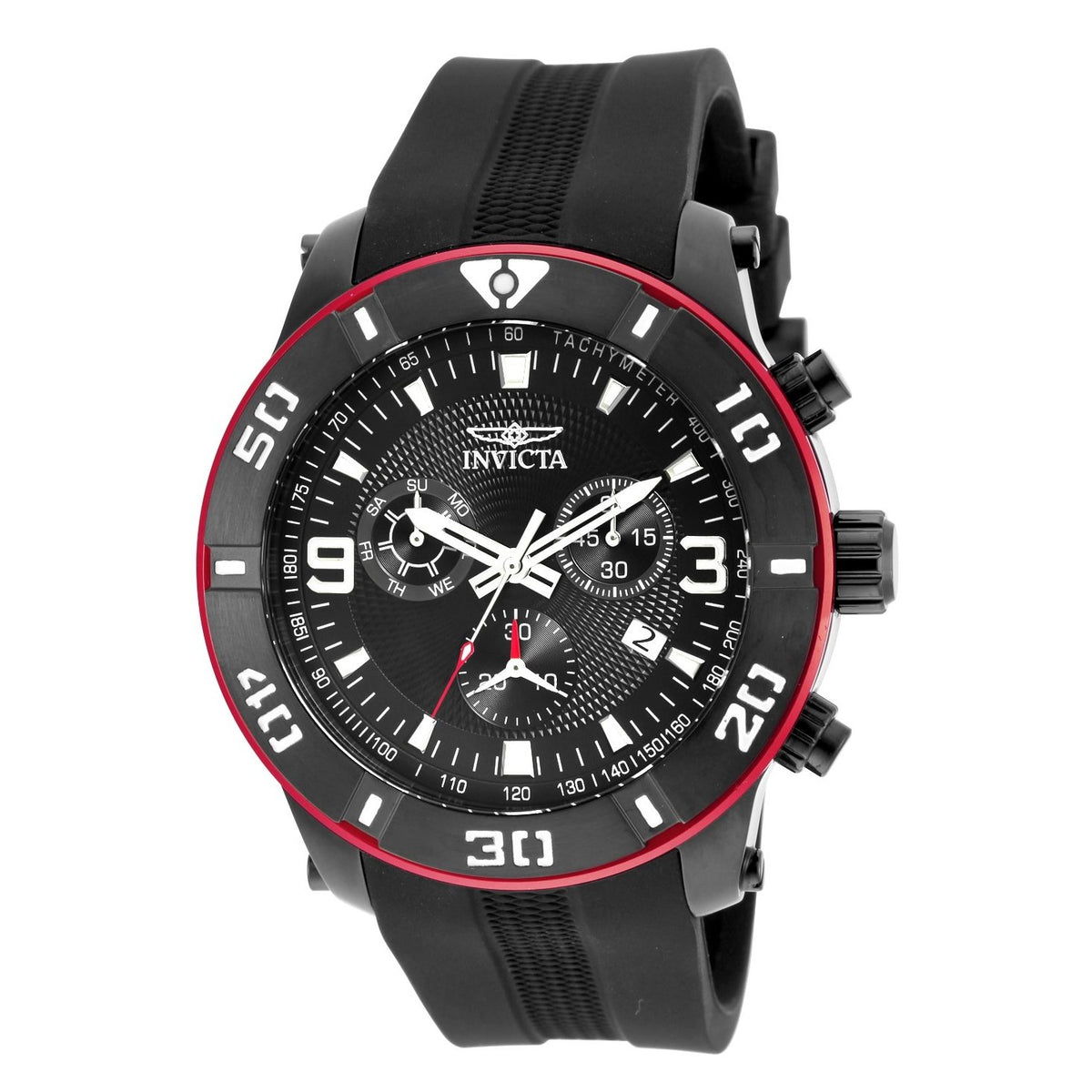 Invicta Men's 19825 Pro Diver Chronograph Black Stainless Steel Watch