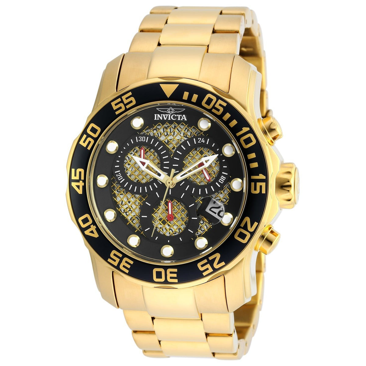 Invicta Men&#39;s 19837 Pro Diver Gold-Tone Stainless Steel Watch